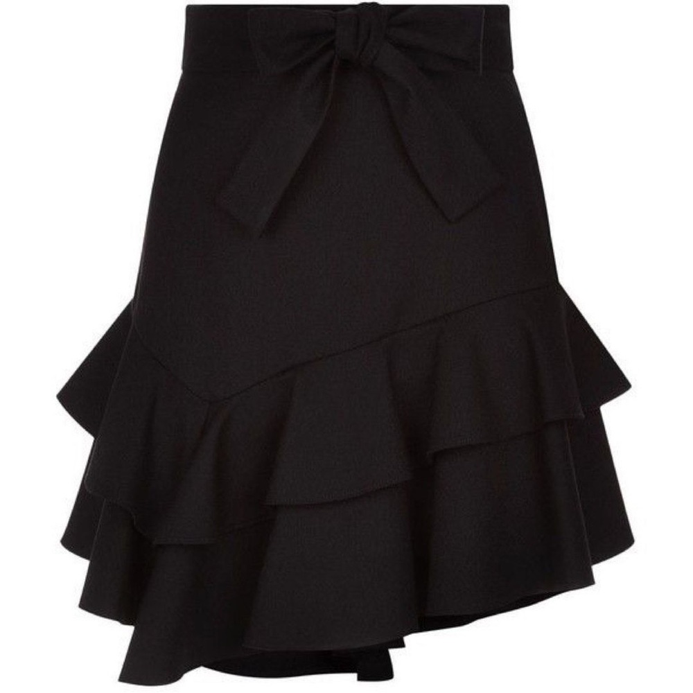 Maje Jupe Courte à Vola Black Skirt, size 36